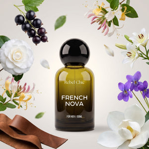 Rebel Chic French Nova perfume bottle with its fragrance notes