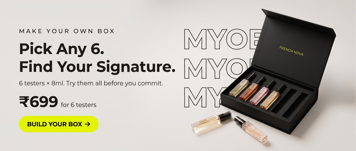 Make Your Own Box: six 8 ml French Nova perfume testers