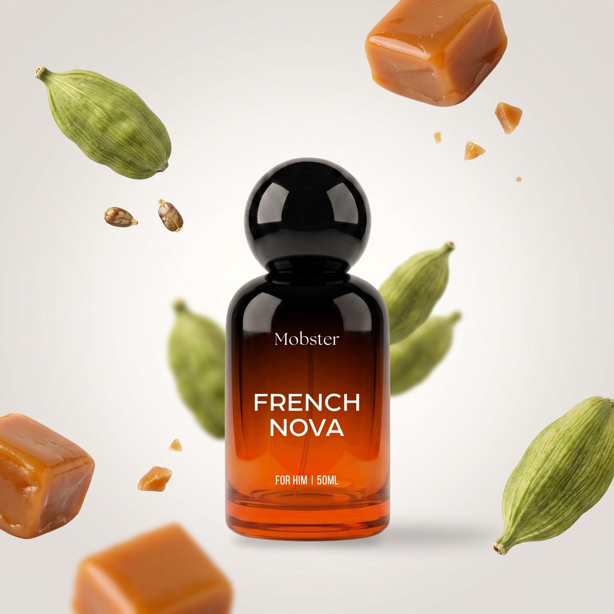 Mobster French Nova perfume bottle with its fragrance notes